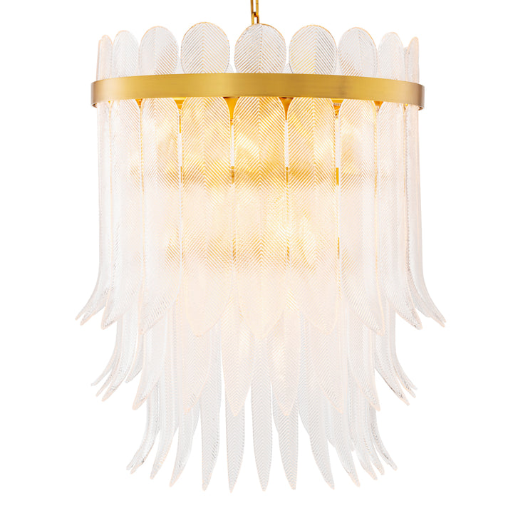 Eichholtz Chandelier Erika L Antique Brass Clear Glass