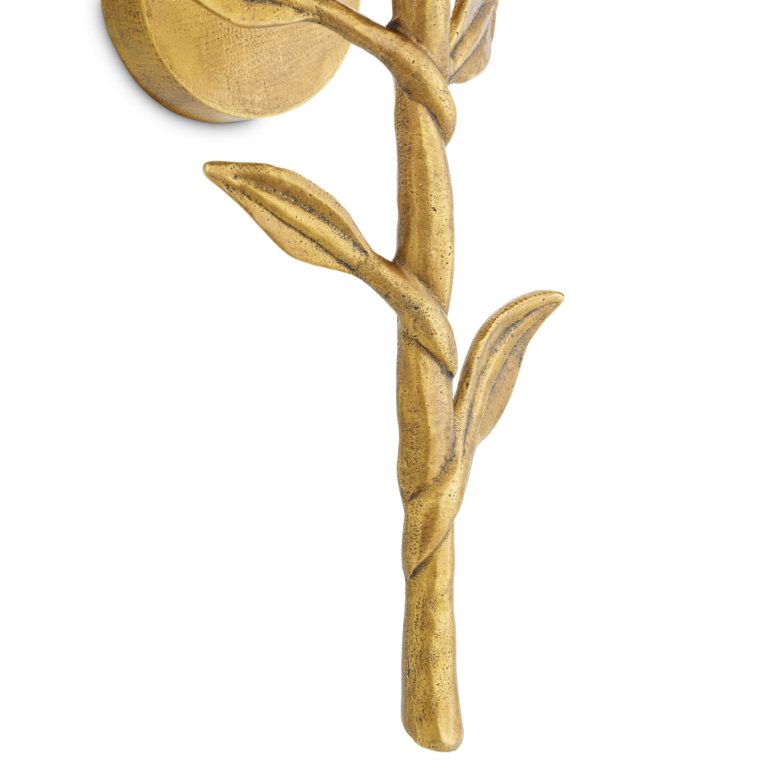 Eichholtz Wandlamp Farini Vintage Messing Rotan – afbeelding 8