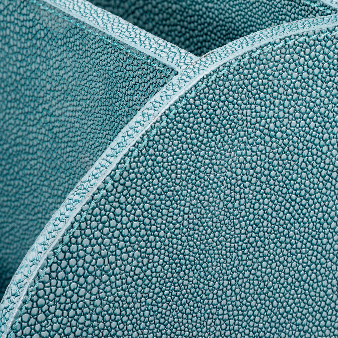 Eichholtz Bureauset Scaleo Set van 3 Blue Shagreen