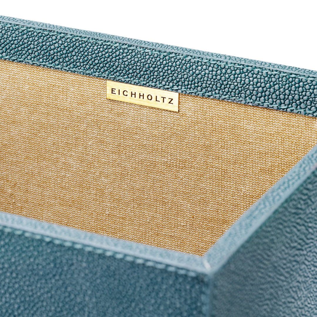 Eichholtz Bureauset Scaleo Set van 3 Blue Shagreen