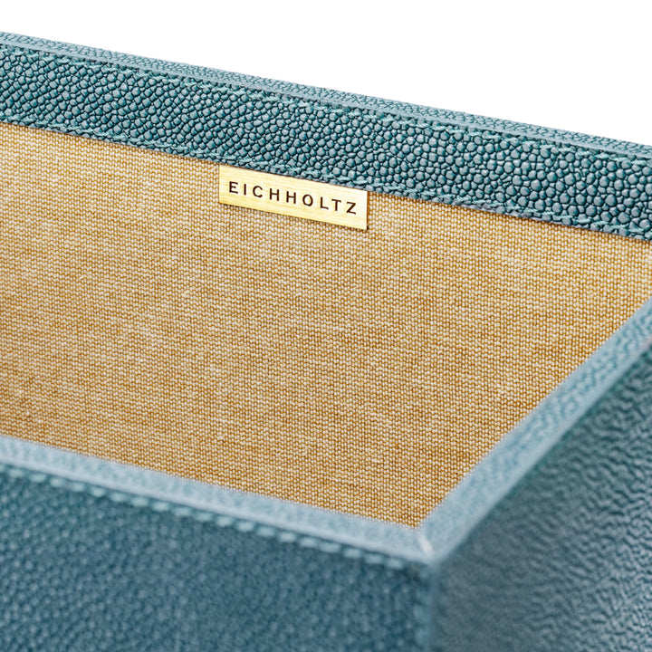 Eichholtz Bureauset Scaleo Set van 3 Blue Shagreen