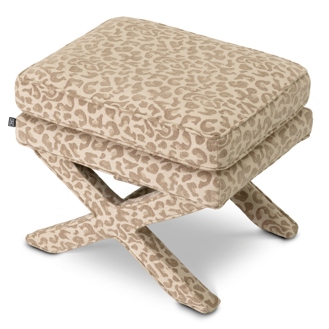 Eichholtz Ottoman Cordoba Harley Leopard beige
