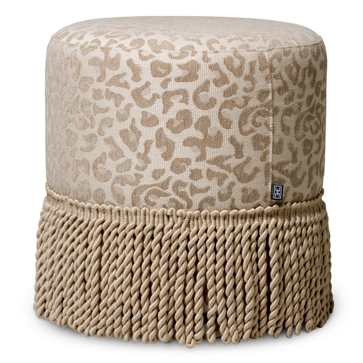 Eichholtz Poef Greer Harley Leopard Beige – afbeelding 3