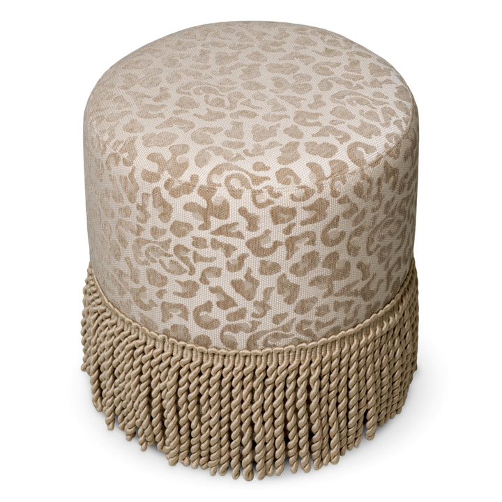 Eichholtz Poef Greer Harley Leopard Beige – afbeelding 4