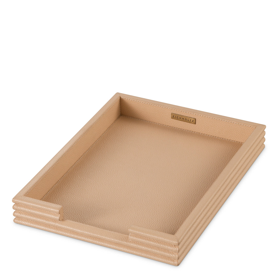Eichholtz Bureauset Elvane Set van 3 Cognacleer – afbeelding 5