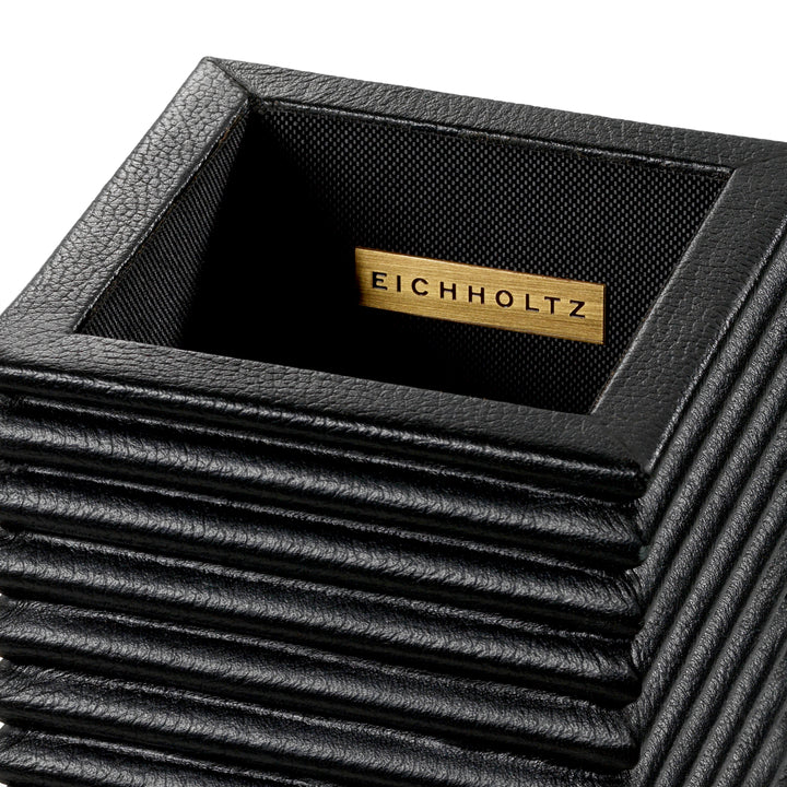 Eichholtz Bureauset Elvane Set van 3 Zwart leer – afbeelding 10
