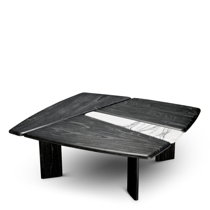 Eichholtz Salontafel Brinton Charcoal Grey Wit Marmer