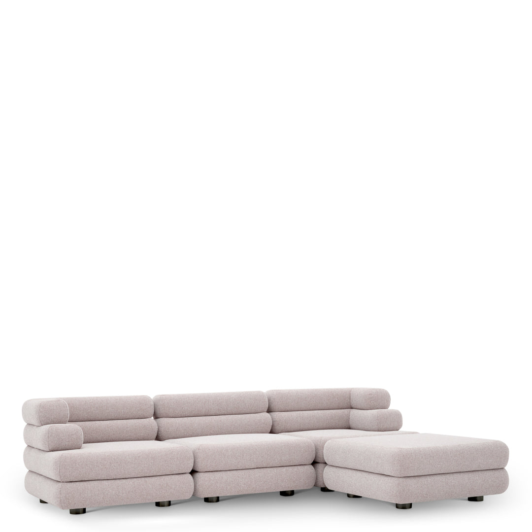 Eichholtz Outdoor Modulaire Bank Malaga rechts Mauritius Light Grey