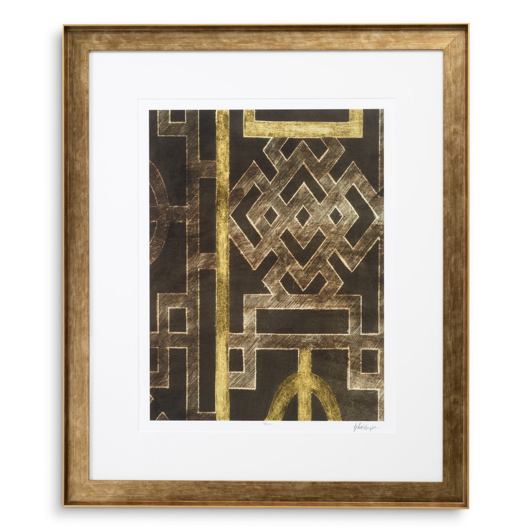 Eichholtz Print Trellis Pattern by Ethan Harper I Set van 2