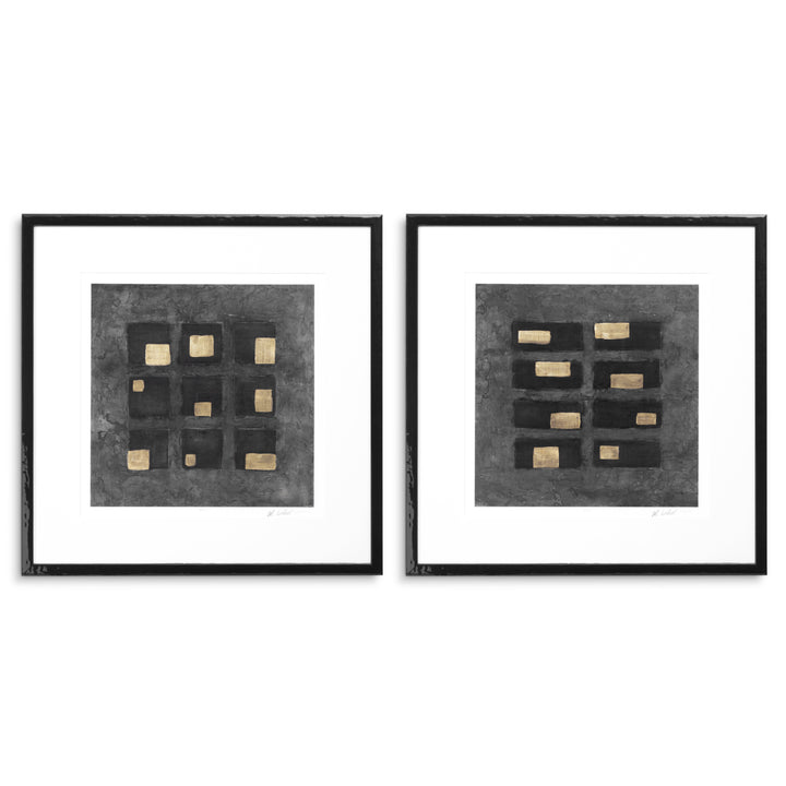 Eichholtz Print Black Squares – set van 2