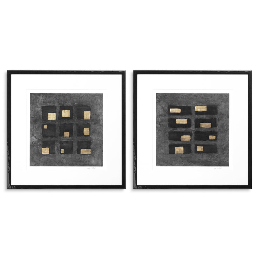 Eichholtz Print Black Squares – set van 2