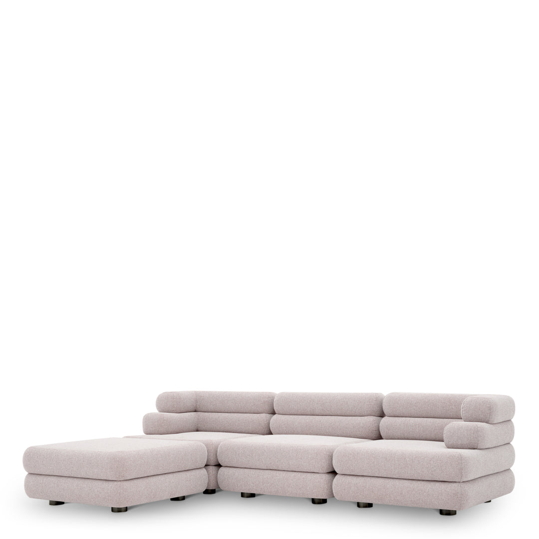 Eichholtz Outdoor Modulaire Bank Malaga Midden Mauritius Light Grey