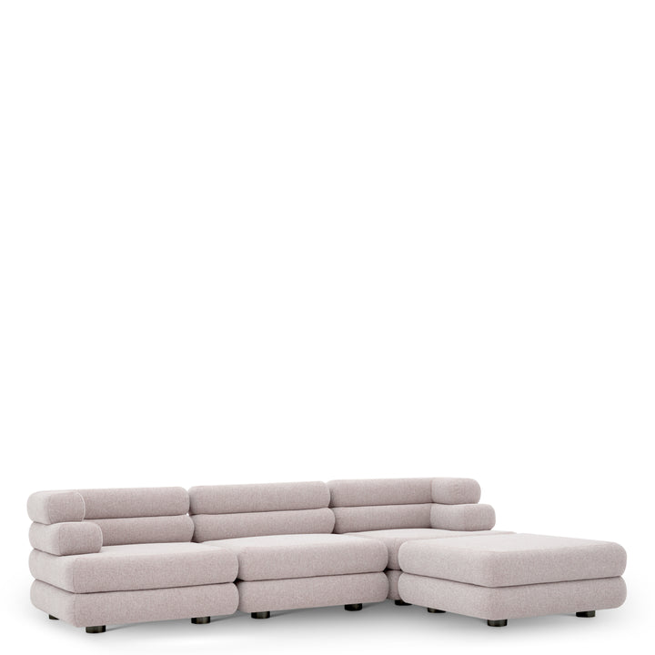 Eichholtz Outdoor Modulaire Bank Malaga Midden Mauritius Light Grey