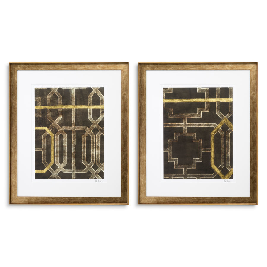 Eichholtz Print Trellis Pattern II – set van 2