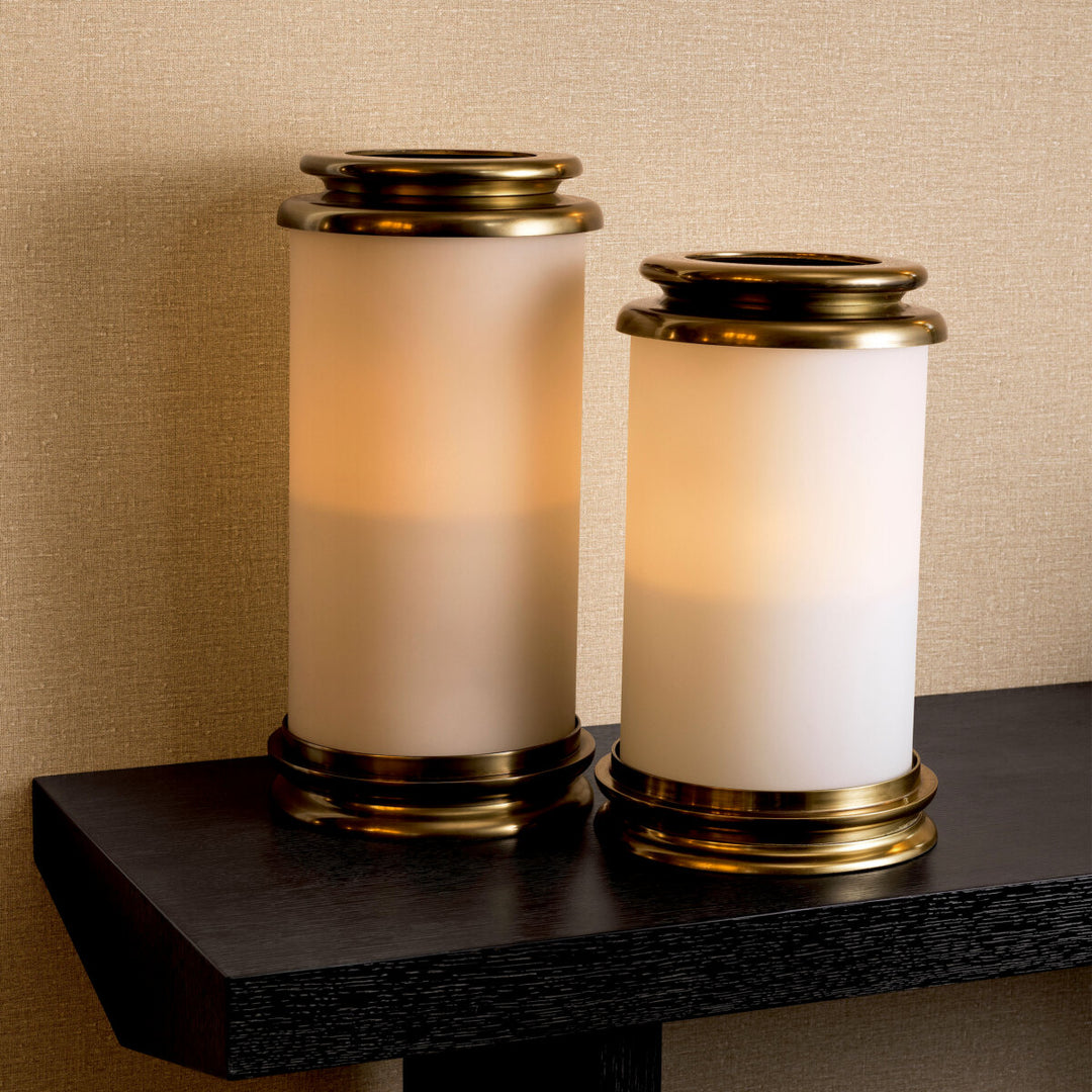 Eichholtz Windlicht Carrington S Vintage Messing – afbeelding 2