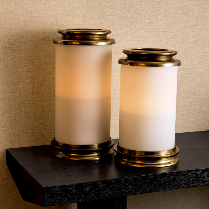Eichholtz Windlicht Carrington L Vintage Messing – afbeelding 2