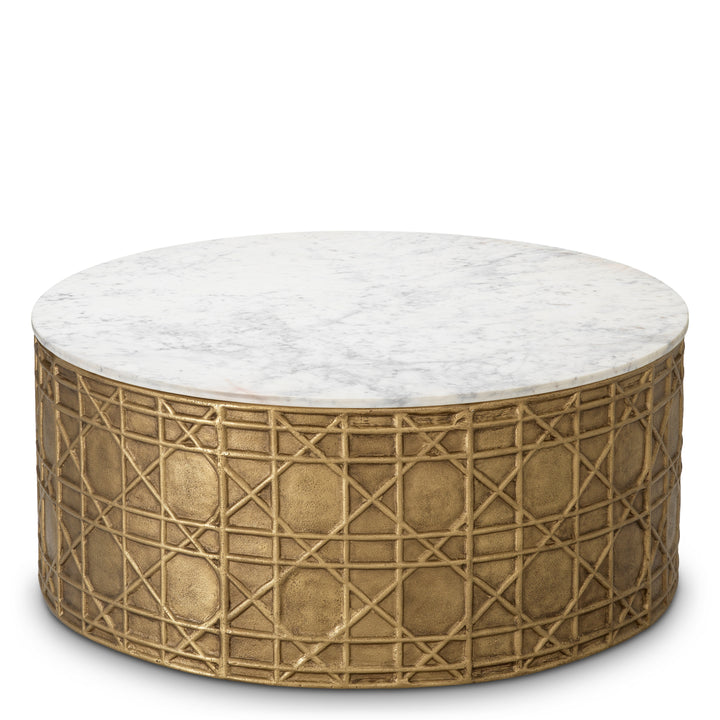 Eichholtz Salontafel Laurenson Vintage Brass White Marble
