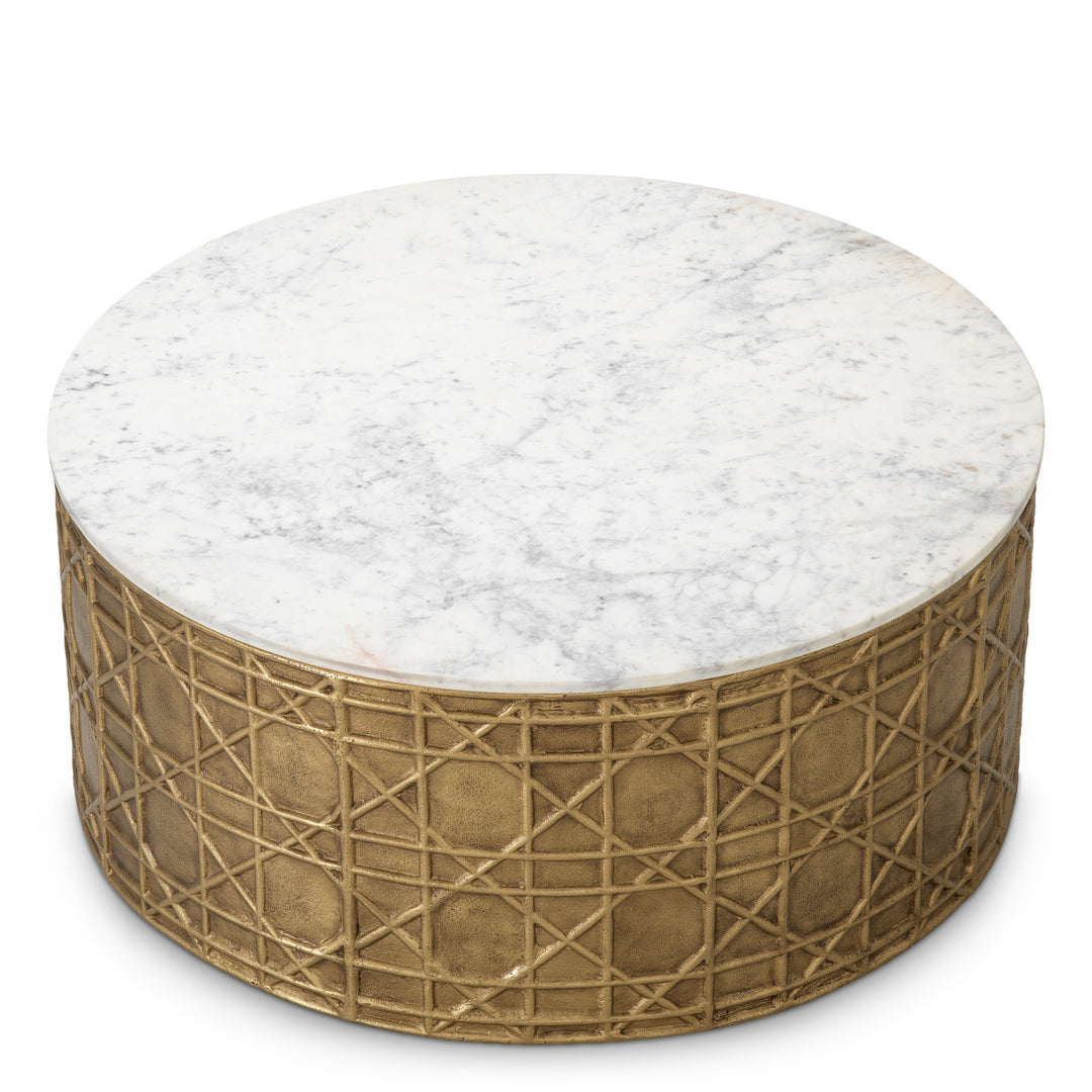 Eichholtz Salontafel Laurenson Vintage Brass White Marble