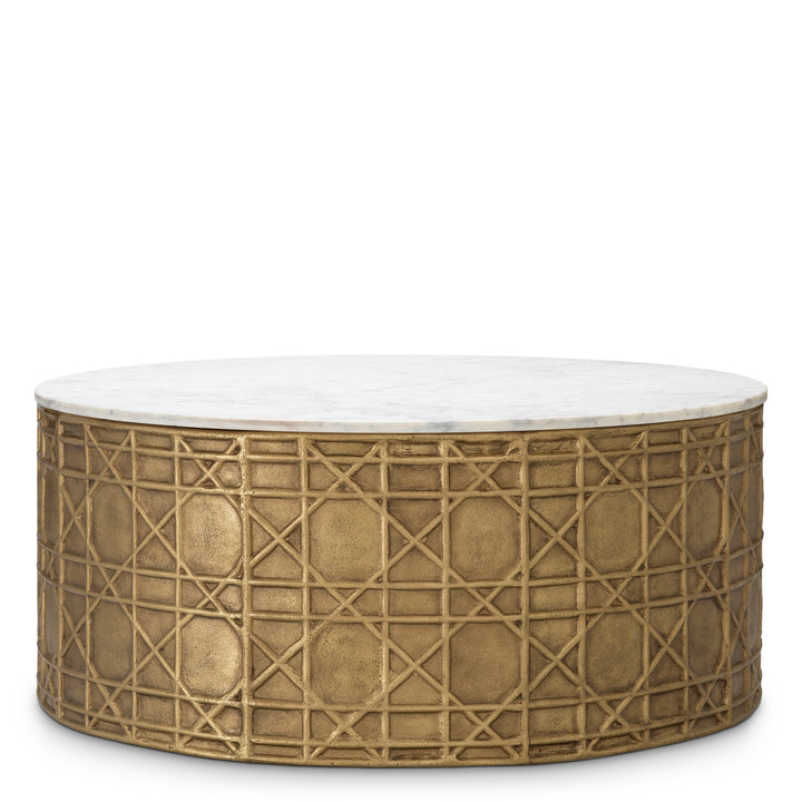 Eichholtz Salontafel Laurenson Vintage Brass White Marble