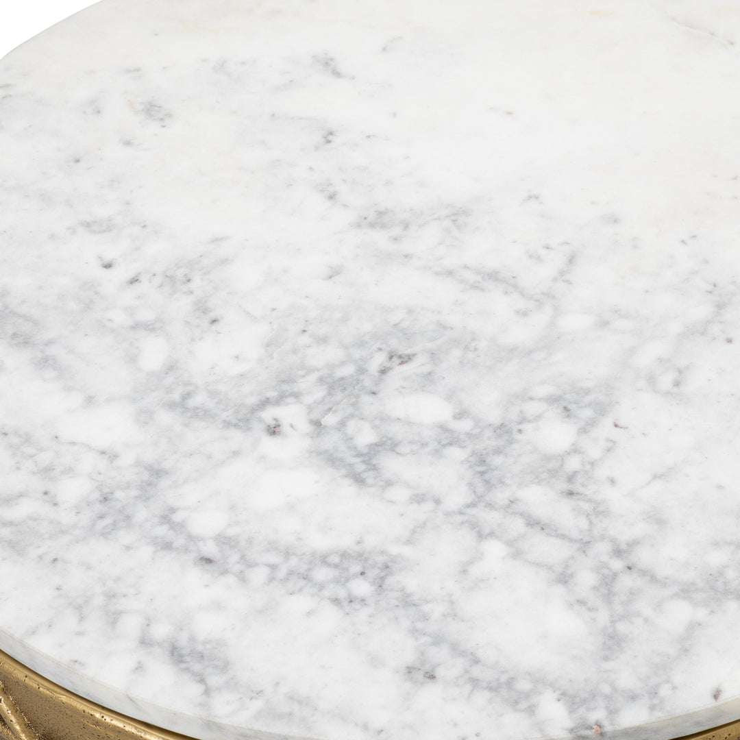 Eichholtz Salontafel Laurenson Vintage Brass White Marble