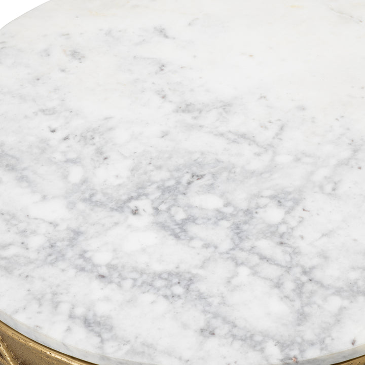 Eichholtz Salontafel Laurenson Vintage Brass White Marble