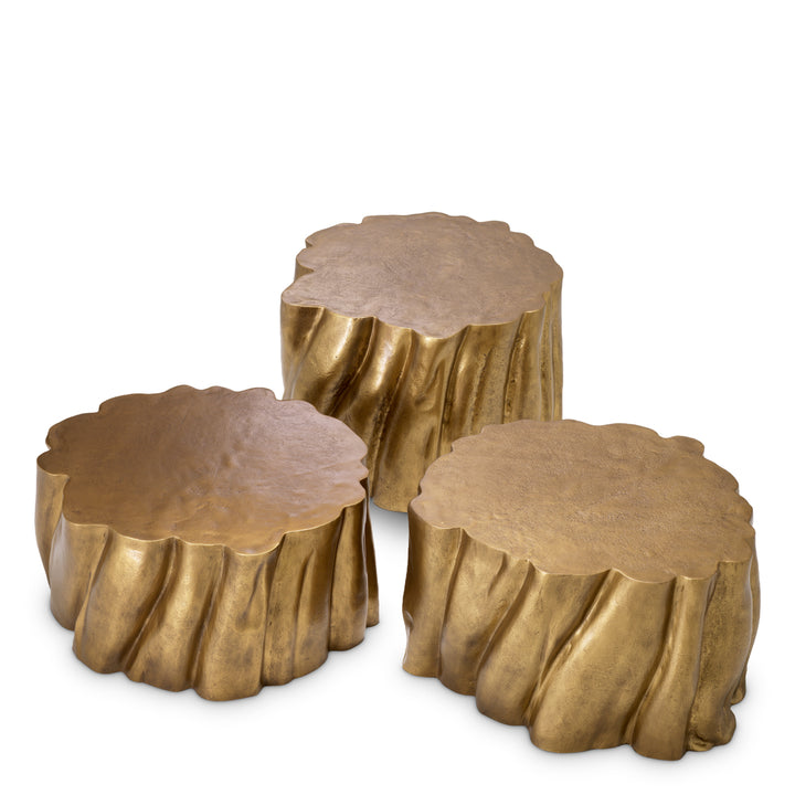Eichholtz Salontafel Frederico Set of 3 Vintage Brass