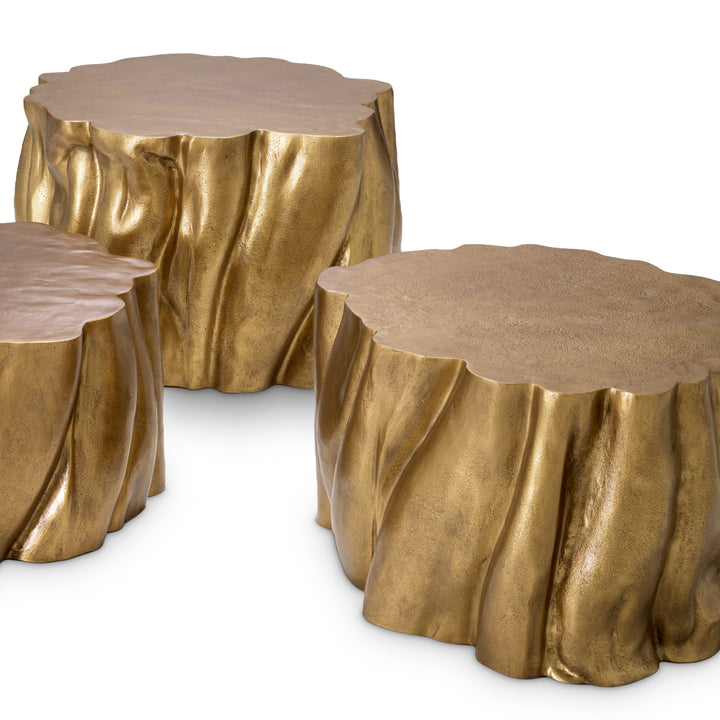 Eichholtz Salontafel Frederico Set of 3 Vintage Brass