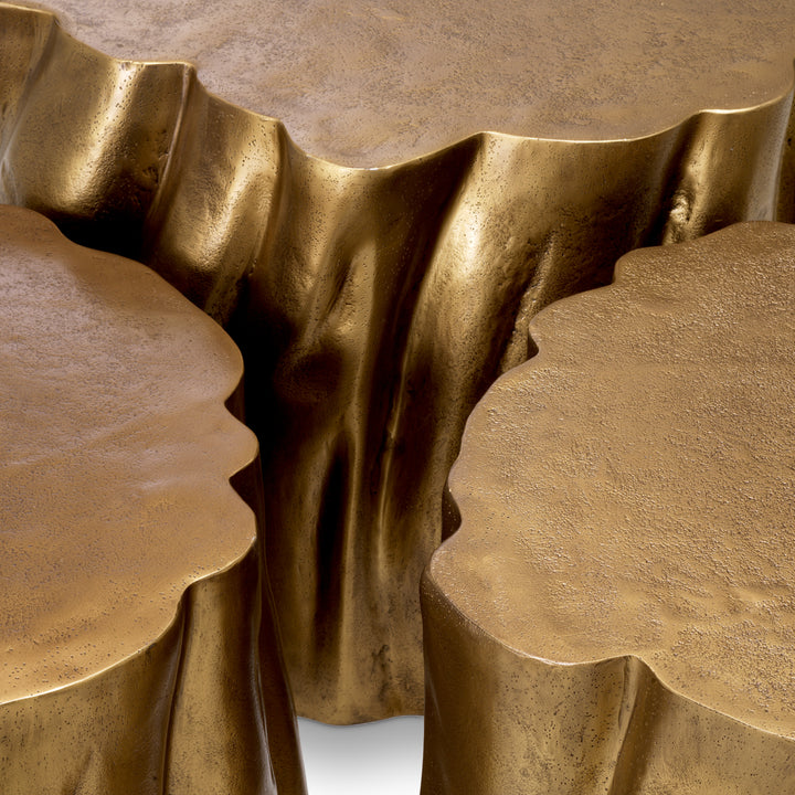 Eichholtz Salontafel Frederico Set of 3 Vintage Brass