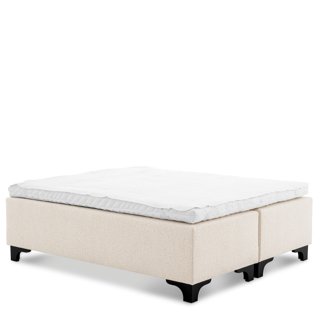 Eichholtz Boxspring Mavone Bouclé Cream 180 x 200 cm