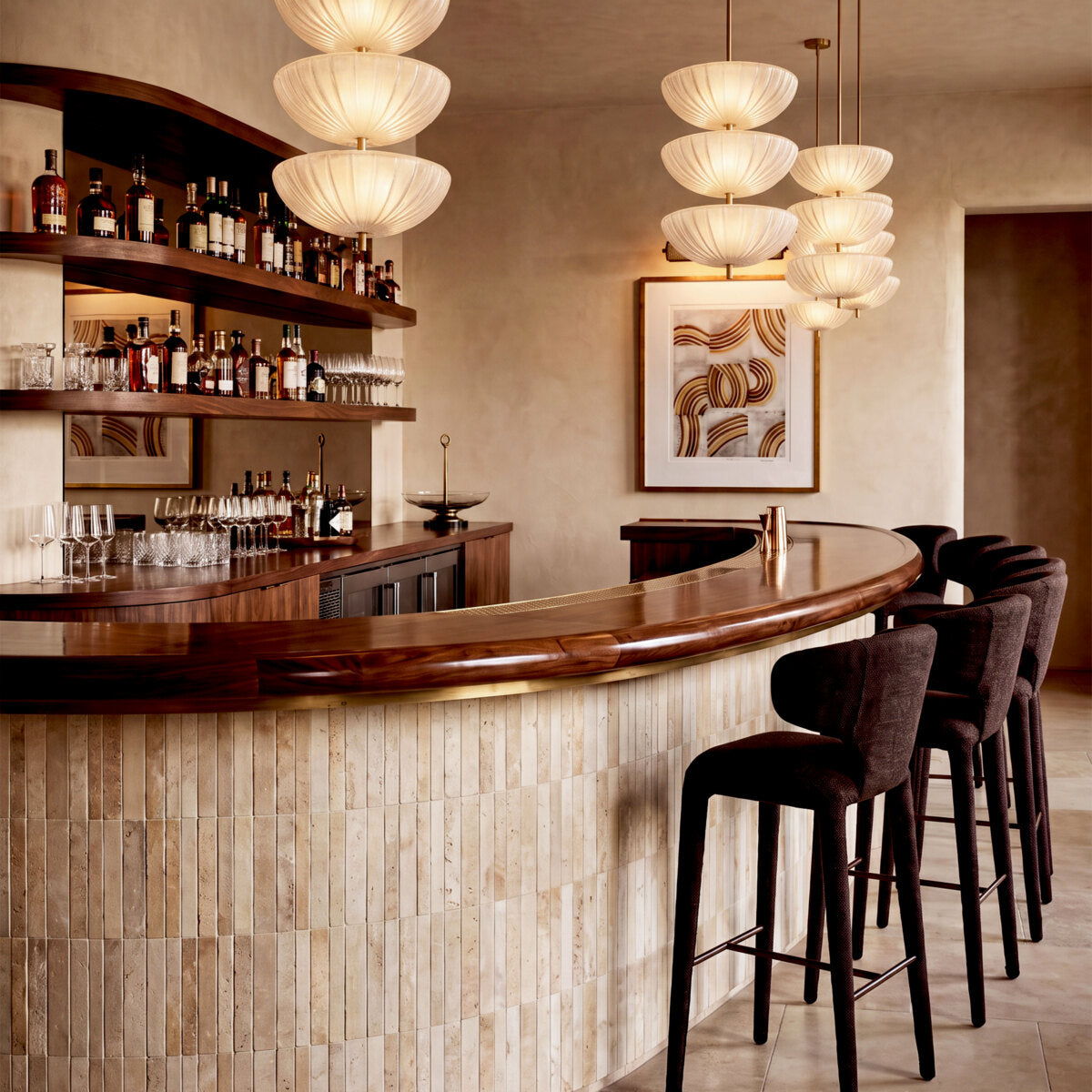 Eichholtz Barkruk Josephine Renato Brown – afbeelding 2