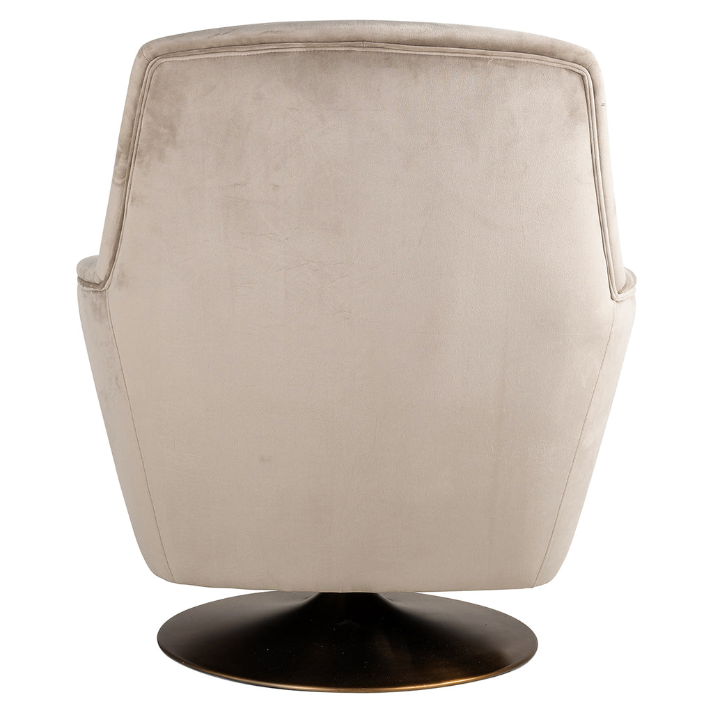 Drehsessel Nora Khaki Samt (Quartz Khaki 903)