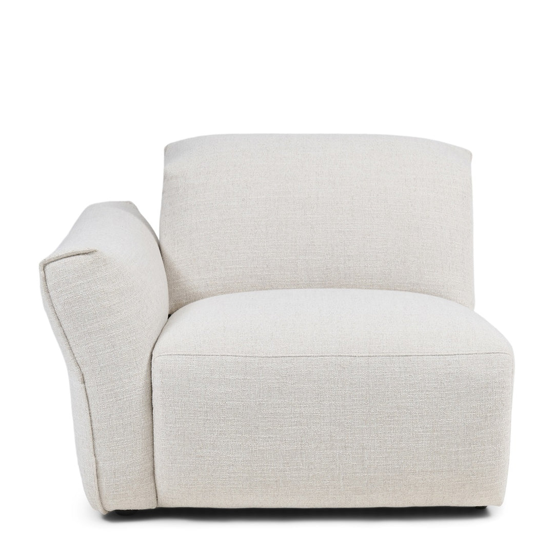 Isola Corner Arm Left rich tweed antique white
