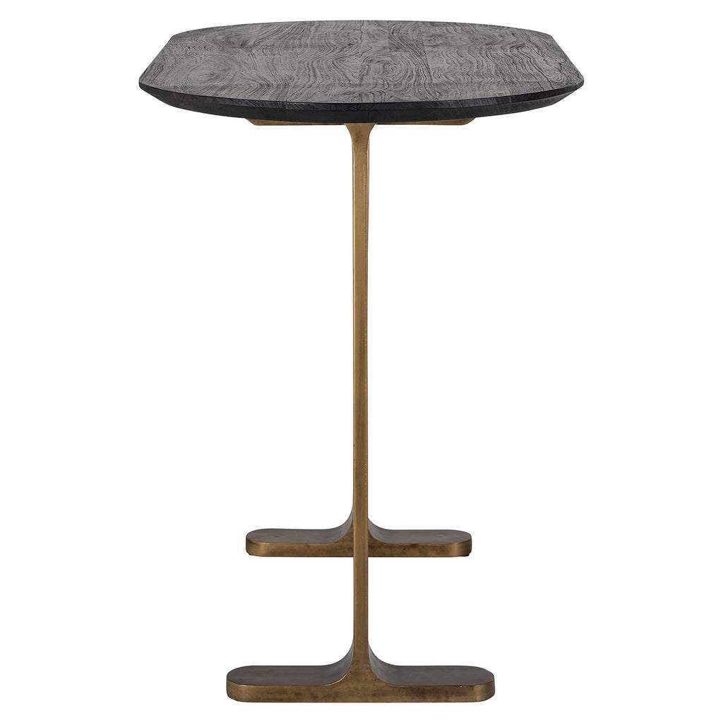 Bar table Revelin oval (Black/gold)