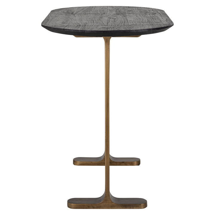 Bar table Revelin oval (Black/gold)