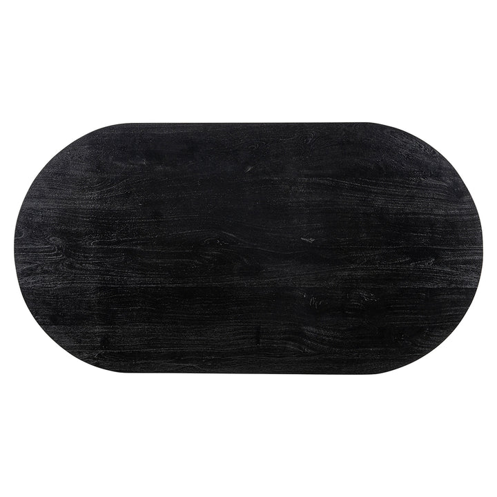 Bar table Revelin oval (Black/gold)