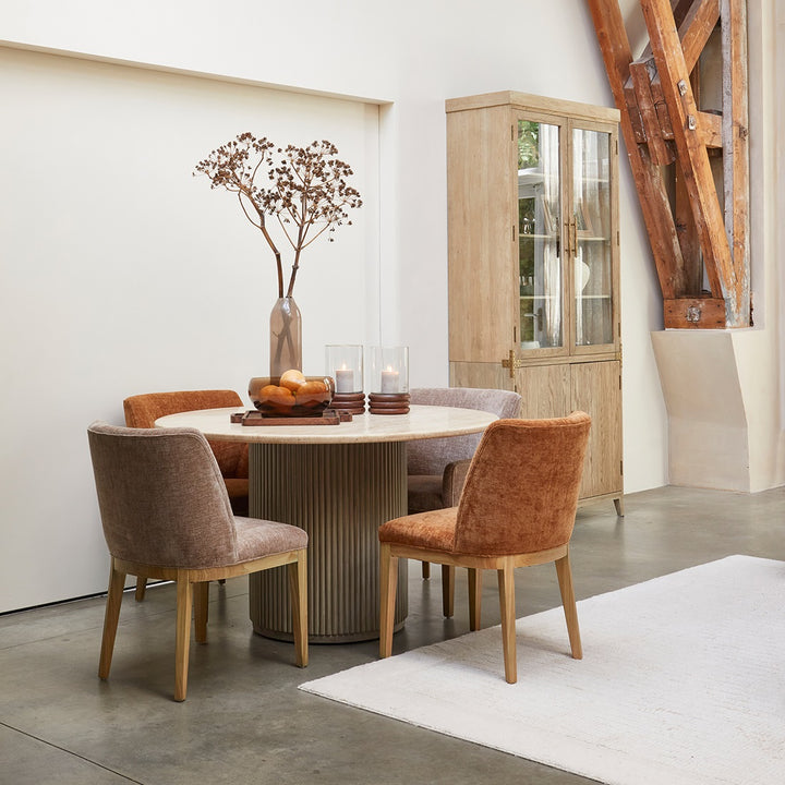 Whistler Dining Chair Maroon Brown