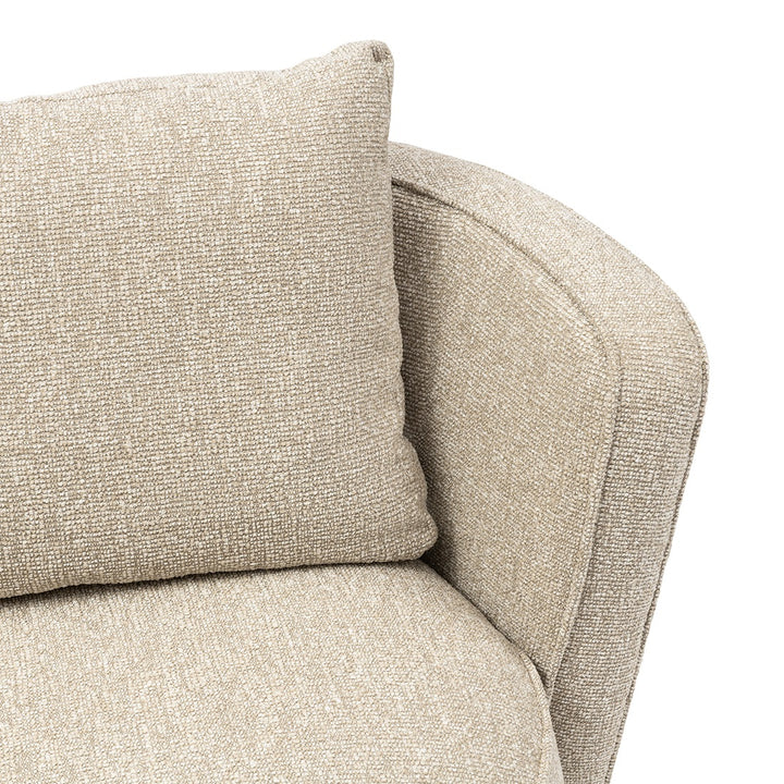 Cipriani Swivel Armchair; Mountain Weave Dune Sand