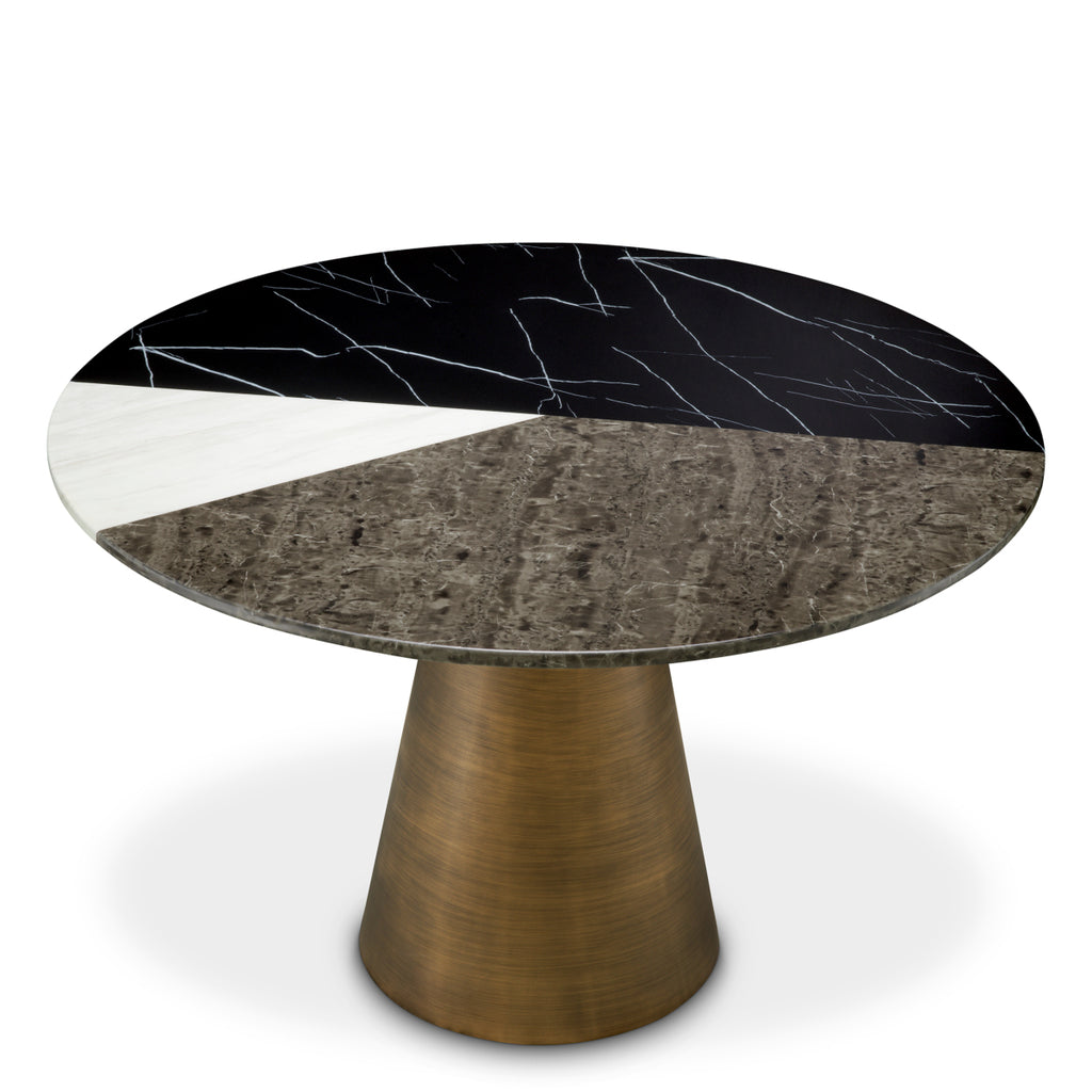 Eichholtz Eettafel Tricolori - Brushed Copper Finish