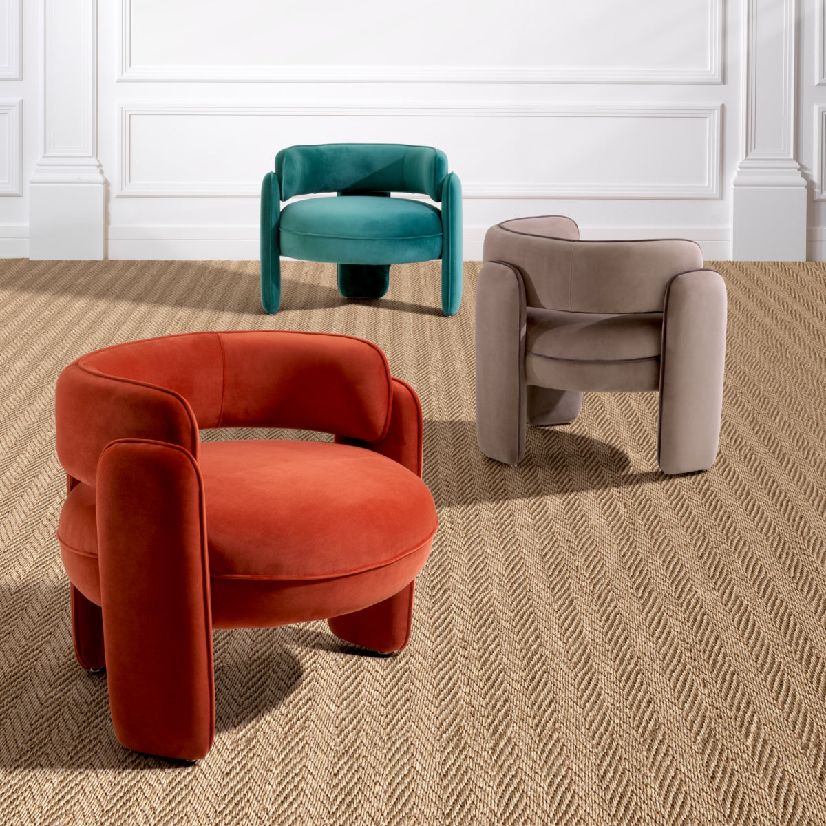 Eichholtz Fauteuil Chaplin Savona Turquoise – afbeelding 2