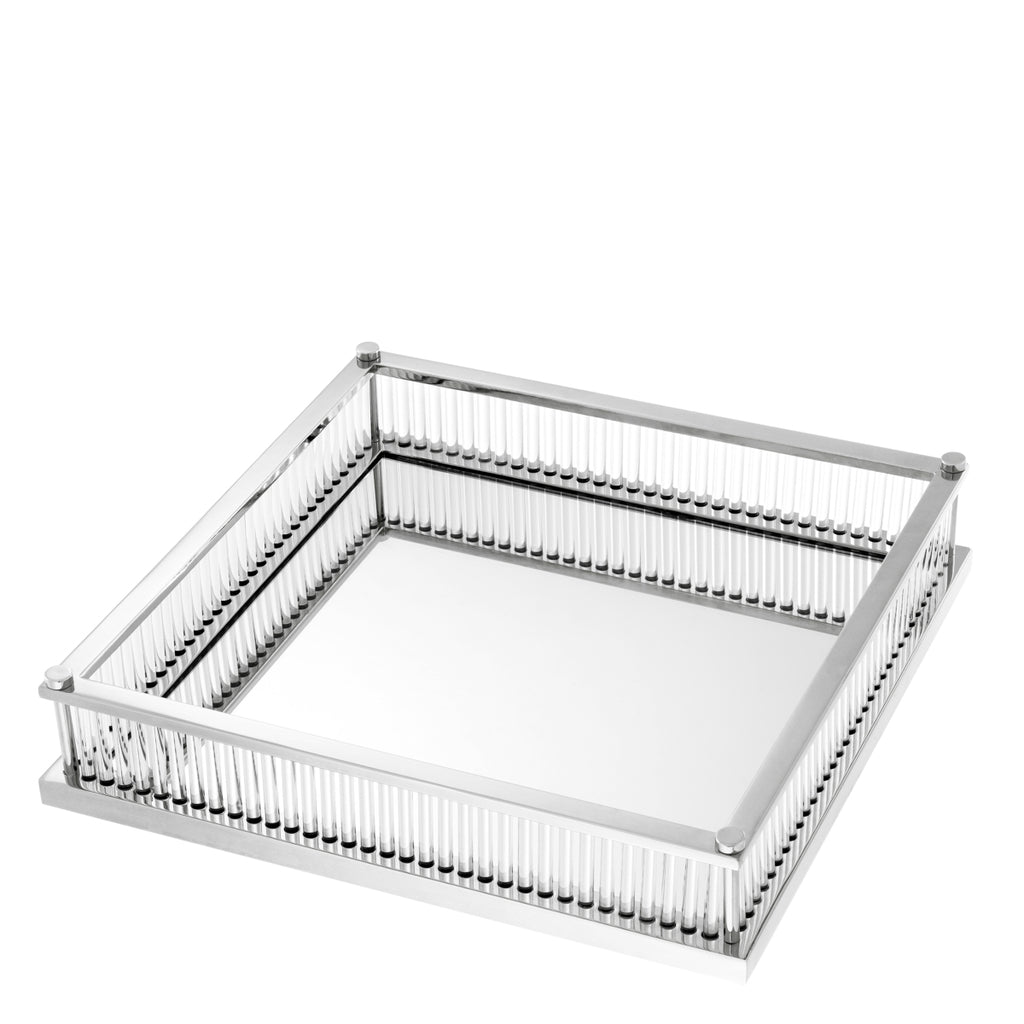 Eichholtz Tray Cora Square - Nickel Finish