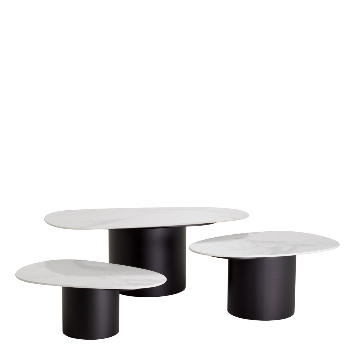 Eichholtz Salontafel Zane Set van 3 - Ceramic Marble