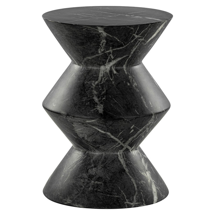 Side table Bosco faux black marble (Black)