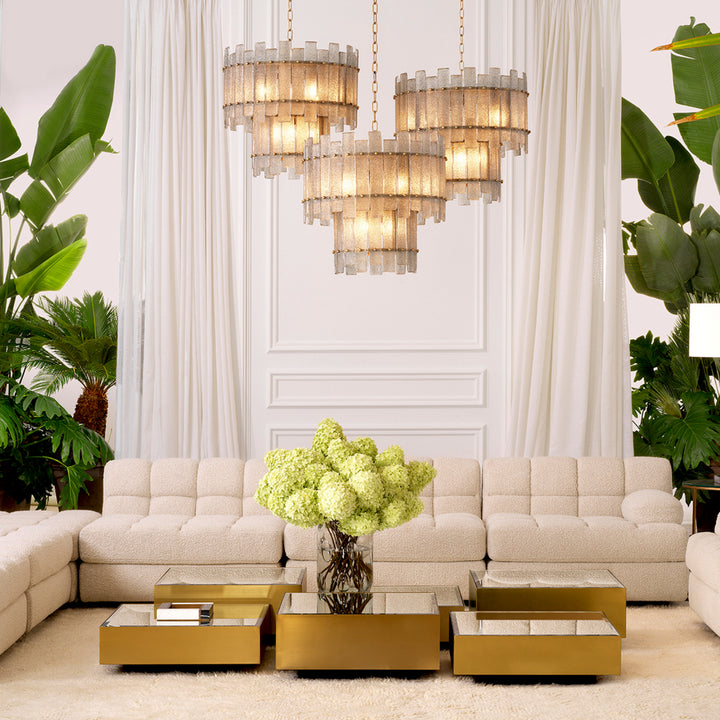 Eichholtz Salontafel Esposito - Bevelled Mirror Glass (Set van 4)