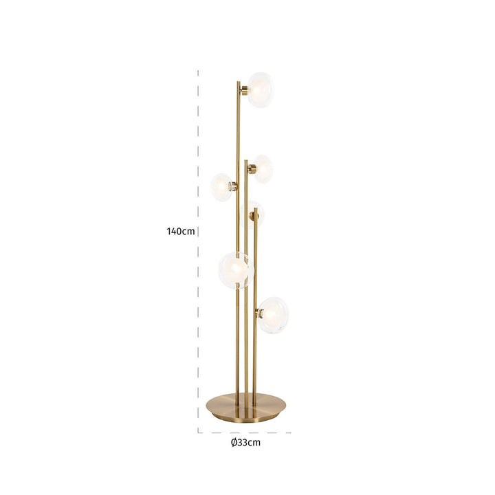 Floor lamp Luva brass (Brushed Gold)