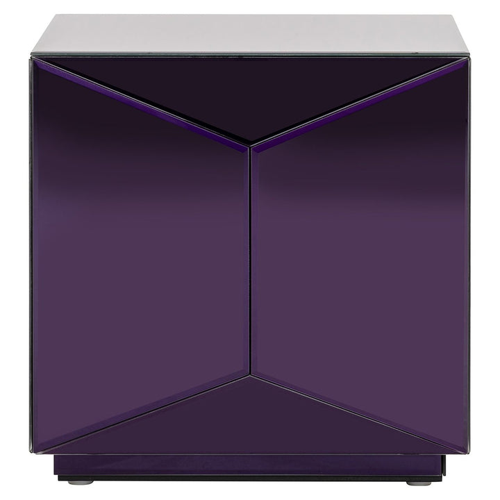 Side table Shifra mirror purple
