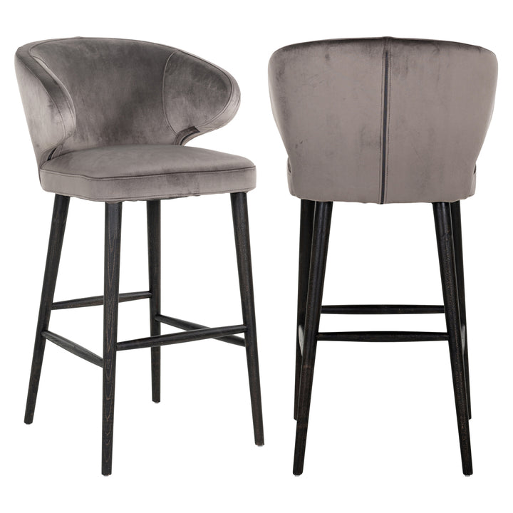 Bar stool Indigo stone velvet