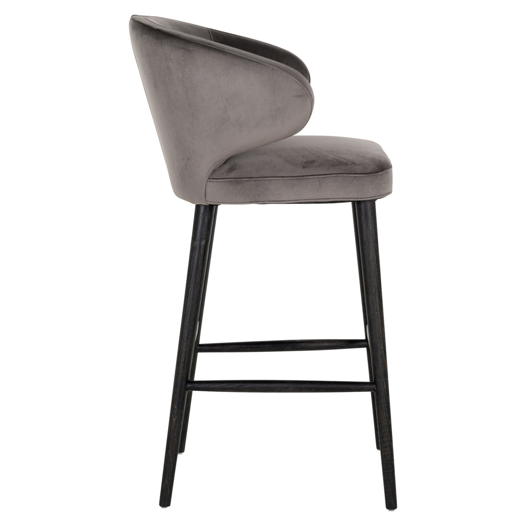 Bar stool Indigo stone velvet