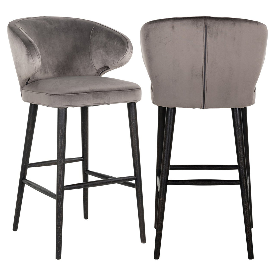 Bar stool Indigo stone velvet