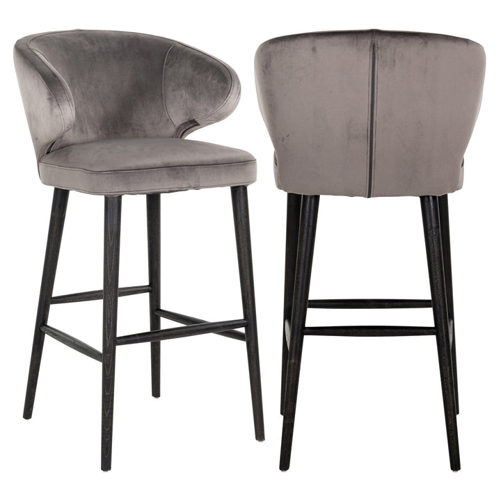 Bar stool Indigo stone velvet