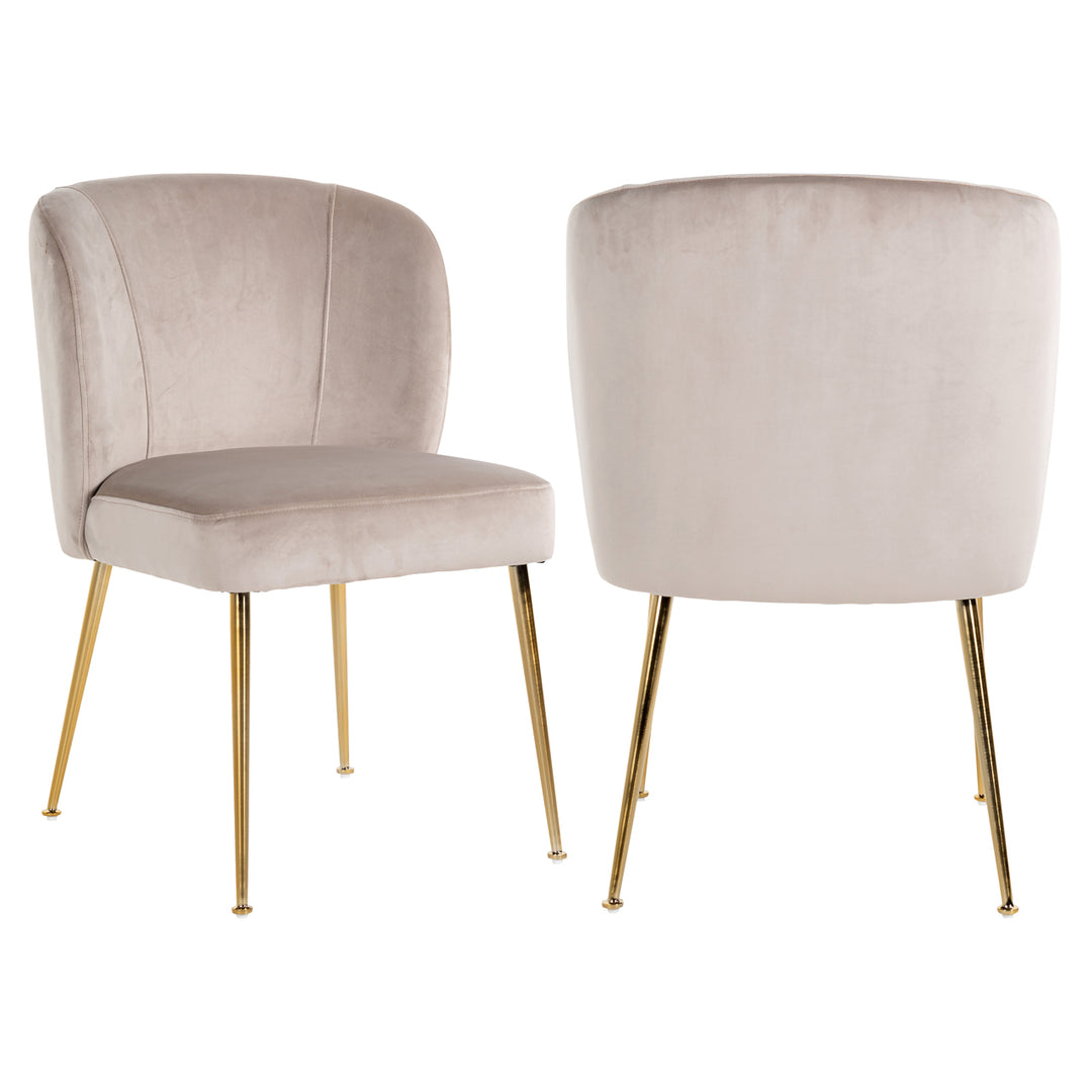 Esszimmerstuhl Cannon khaki Samt